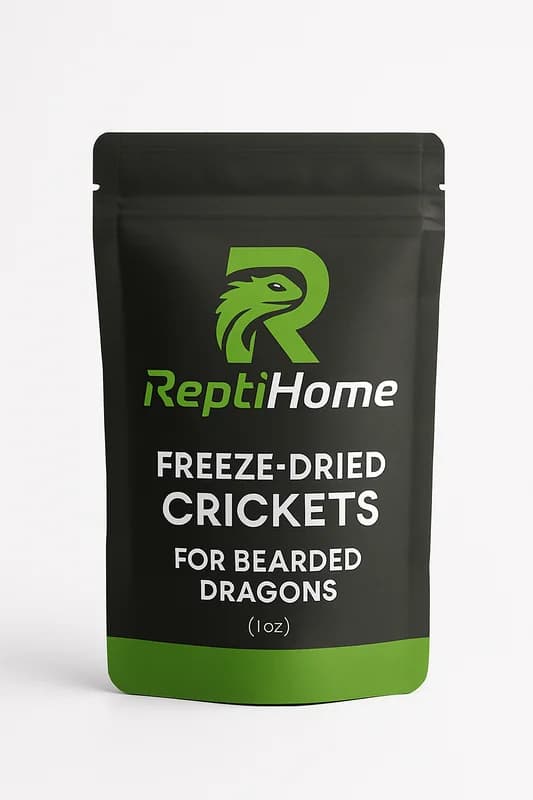 ReptiHome Freeze-Dried Crickets for Bearded Dragons (1oz)