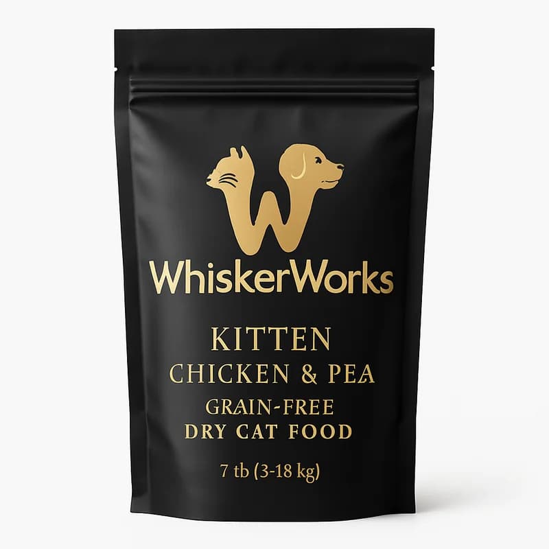 WhiskerWorks Kitten Chicken & Pea Grain-Free Dry Cat Food (7 lb)