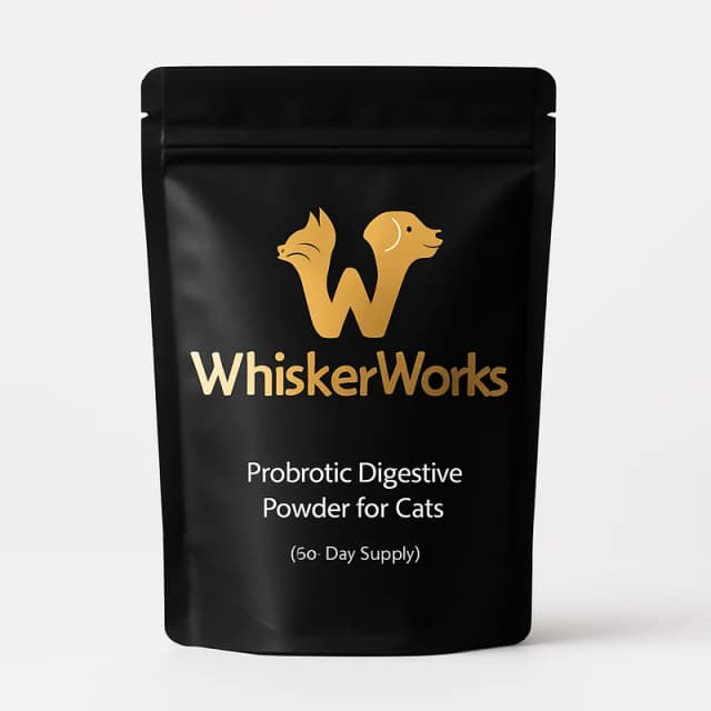 WhiskerWorks Probiotic Digestive Powder for Cats (60-day supply)