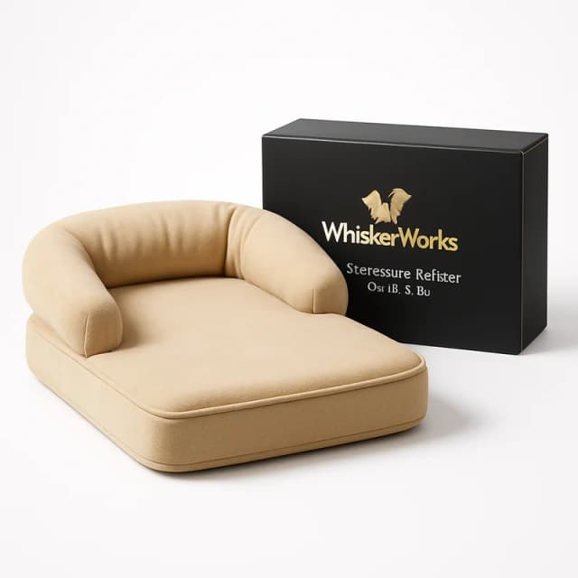 WhiskerWorks Orthopedic Bolster Cat Bed (M)