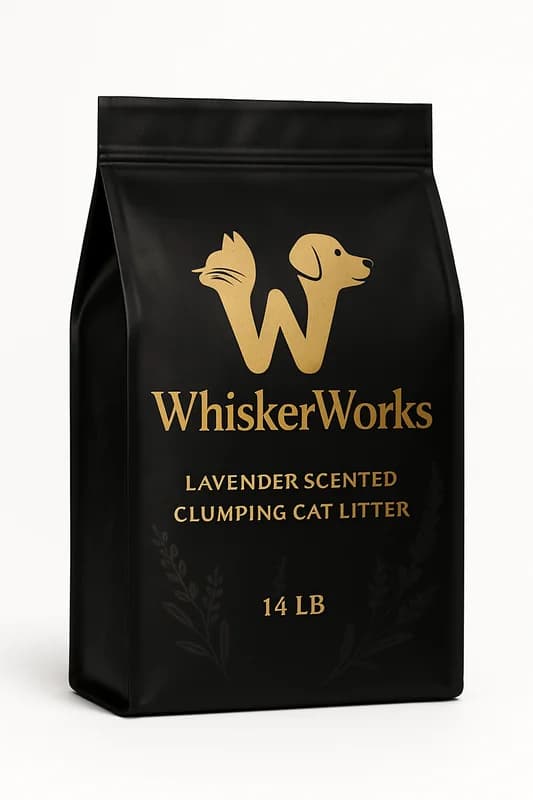 WhiskerWorks Lavender Scented Clumping Cat Litter (14 lb)