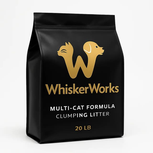 WhiskerWorks Multi-Cat Formula Clumping Litter (20 lb)