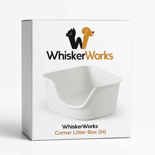 WhiskerWorks Corner Litter Box (M)
