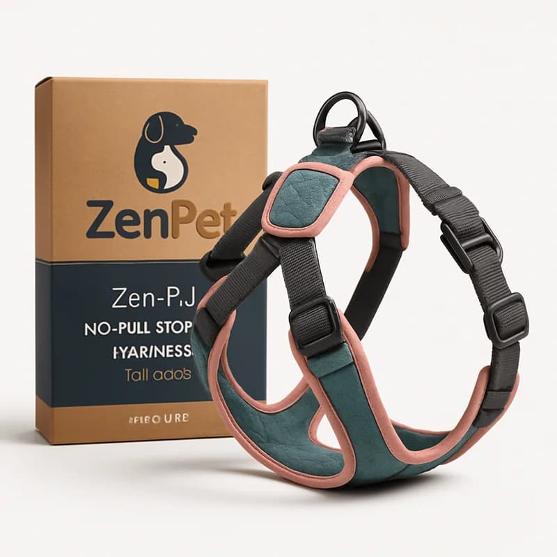 ZenPet No-Pull Step-In Harness for Dogs (Medium)