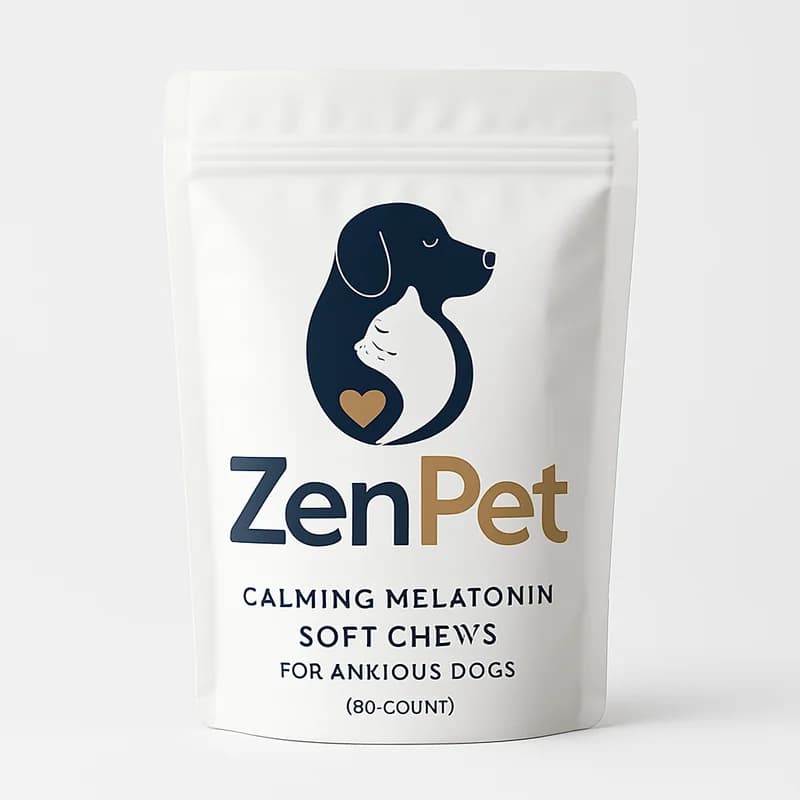 ZenPet Calming Melatonin Soft Chews for Anxious Dogs (60 count)