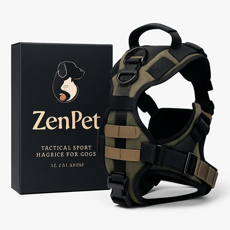 ZenPet Tactical Sport Harness for Dogs (Extra Large)