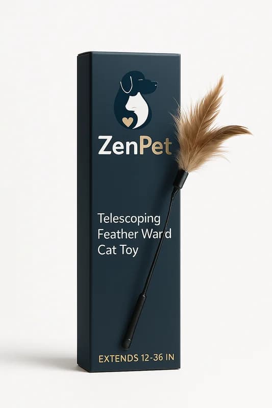 ZenPet Telescoping Feather Wand Cat Toy