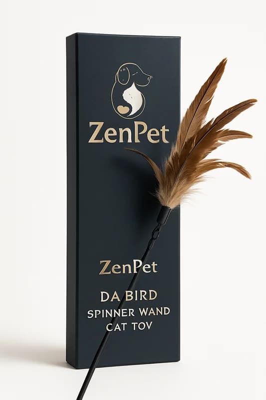 ZenPet Da Bird Spinner Wand Cat Toy