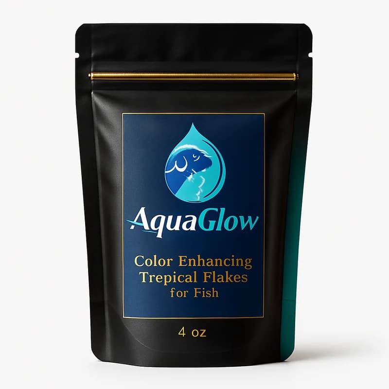 AquaGlow Color-Enhancing Tropical Flakes for Fish (4 oz)