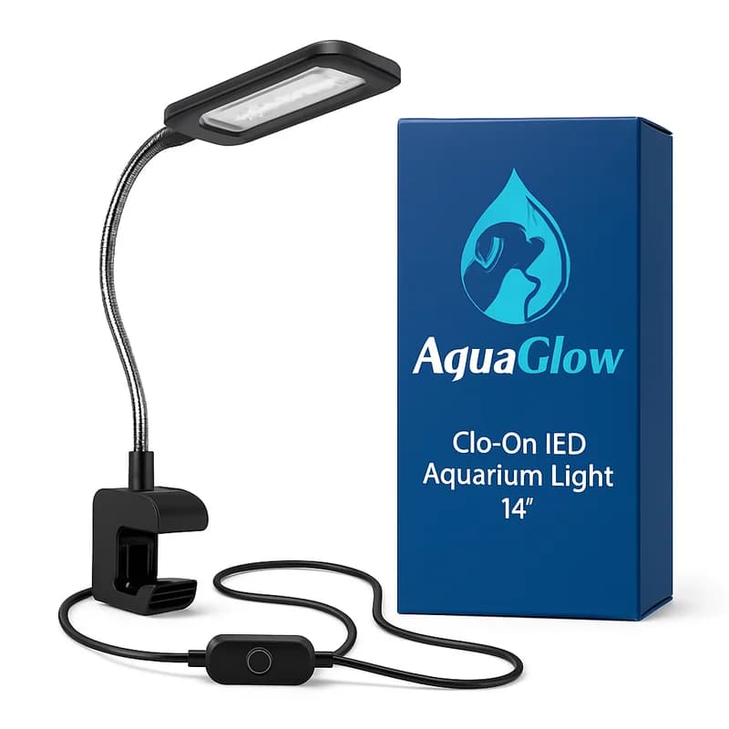 AquaGlow Clip-On LED Aquarium Light 14"