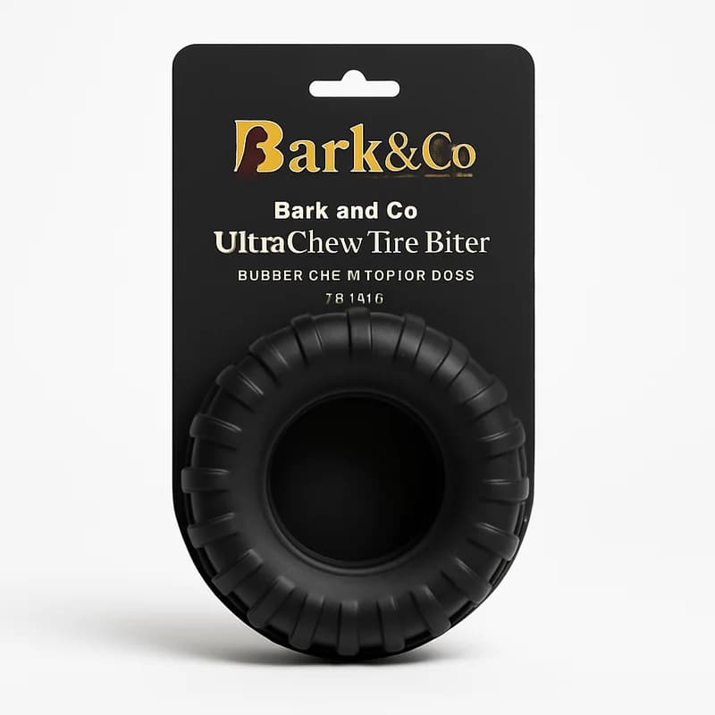 Bark and Co UltraChew Tire Biter Rubber Chew Toy for Dogs (Large)