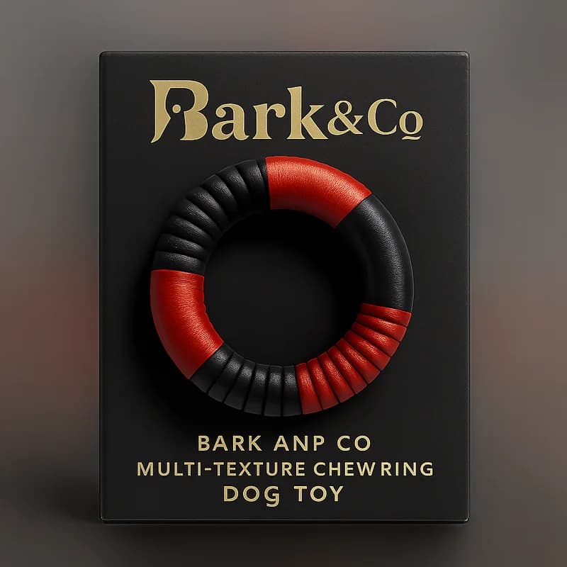 Bark and Co Multi-Texture Chew Ring Dog Toy