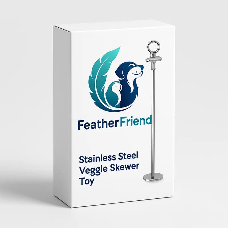 FeatherFriend Stainless Steel Veggie Skewer Toy