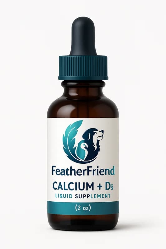 FeatherFriend Calcium + D3 Liquid Supplement (2 oz)