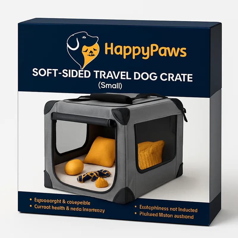 HappyPaws Soft-Sided Travel Dog Crate (Small)