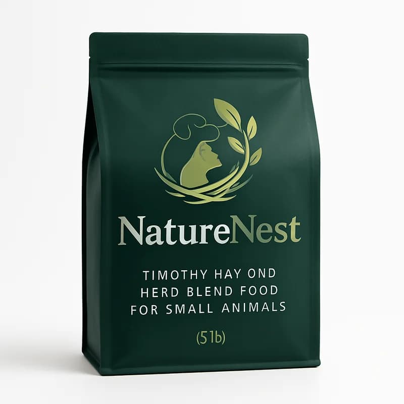 NatureNest Timothy Hay and Herb Blend Food for Small Animals (5 lb)