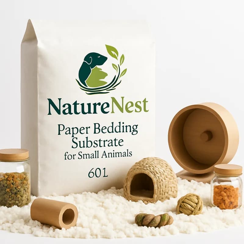 NatureNest Paper Bedding Substrate for Small Animals (60 L)
