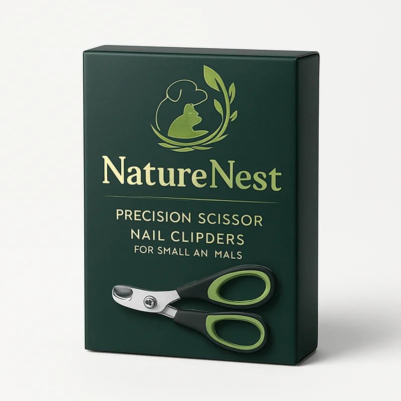 NatureNest Precision Scissor Nail Clippers for Small Animals