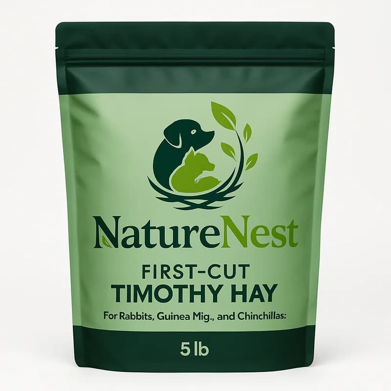 NatureNest First-Cut Timothy Hay (5 lb Bag)