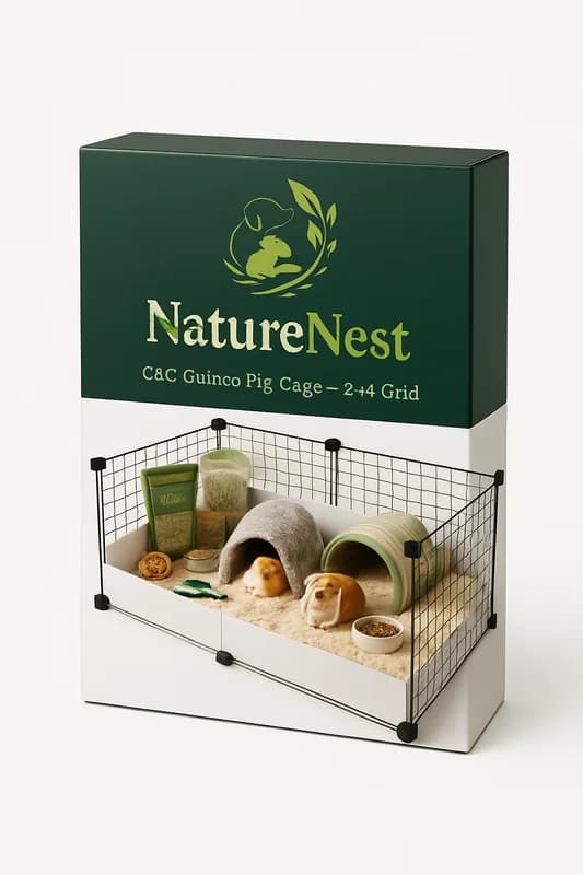 NatureNest C&C Guinea Pig Cage — 2x4 Grid