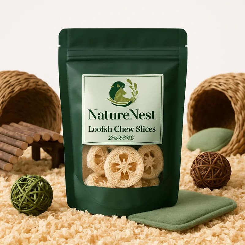 NatureNest Loofah Chew Slices (6-Pack)