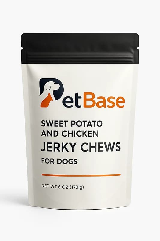 PetBase Sweet Potato and Chicken Jerky Chews for Dogs (6 oz)