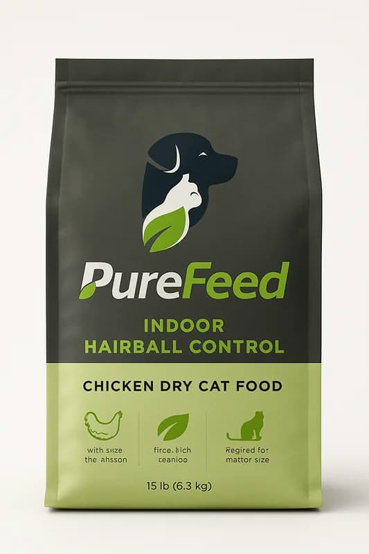 PureFeed Indoor Hairball Control Chicken Dry Cat Food (15 lb)