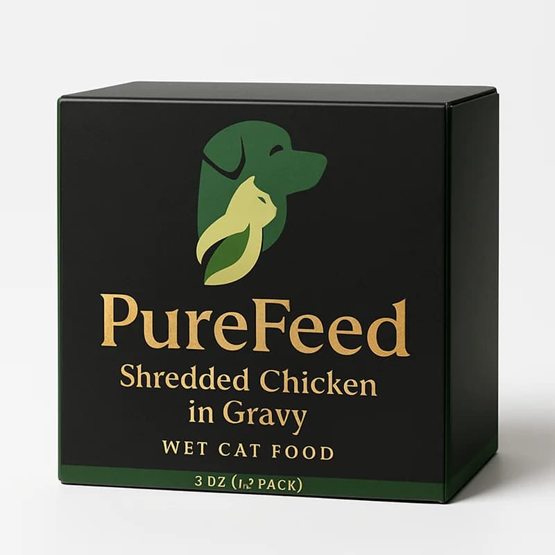 PureFeed Shredded Chicken in Gravy Wet Cat Food (3 oz 12-pack)