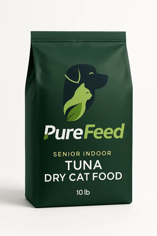 PureFeed Senior Indoor Tuna Dry Cat Food (10 lb)