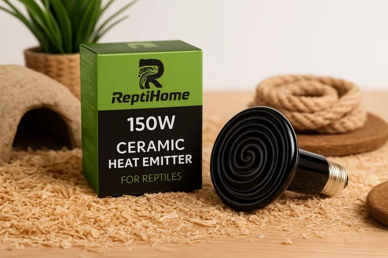 ReptiHome 150W Ceramic Heat Emitter for Reptiles