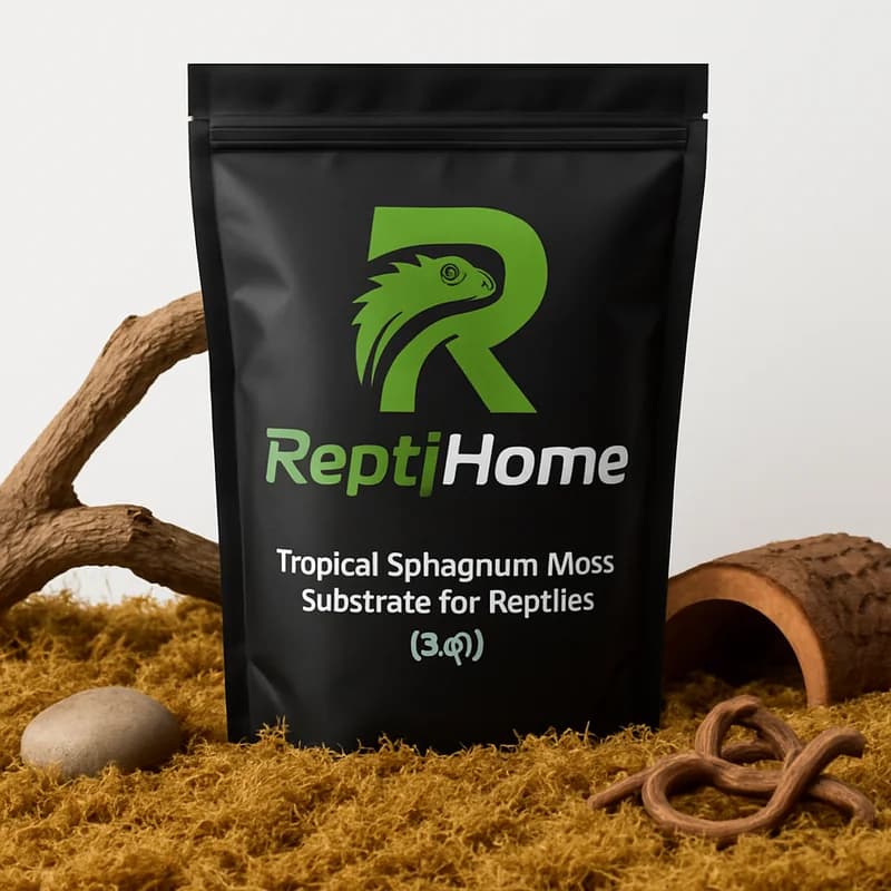 ReptiHome Tropical Sphagnum Moss Substrate for Reptiles (8 qt)