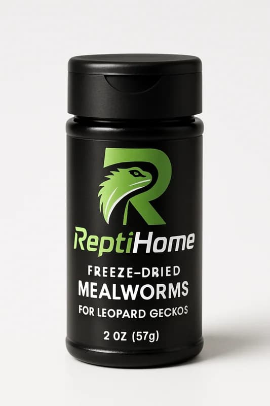 ReptiHome Freeze-Dried Mealworms for Leopard Geckos (2oz)