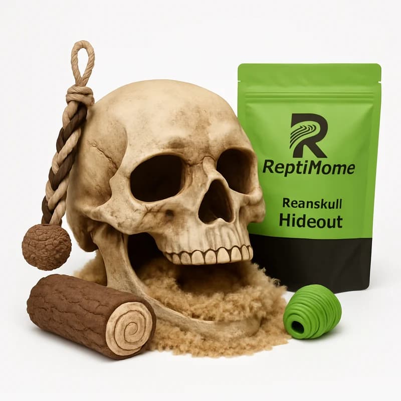 ReptiHome Resin Skull Hideout