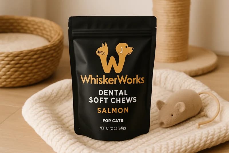 WhiskerWorks Dental Soft Chews Salmon (2 oz)