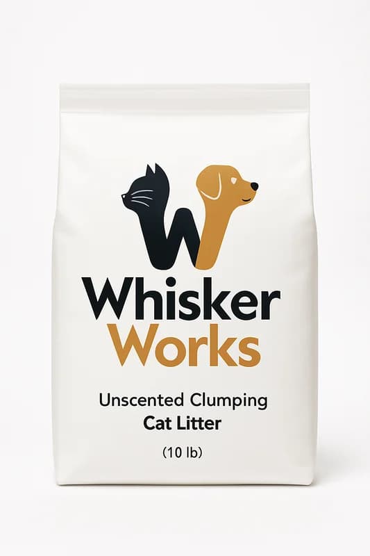 WhiskerWorks Unscented Clumping Cat Litter (10 lb)