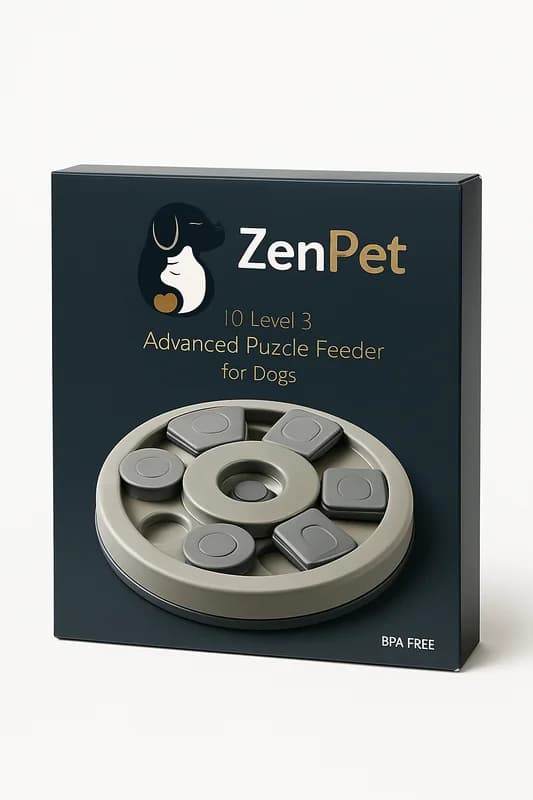 ZenPet IQ Level 3 Advanced Puzzle Feeder for Dogs