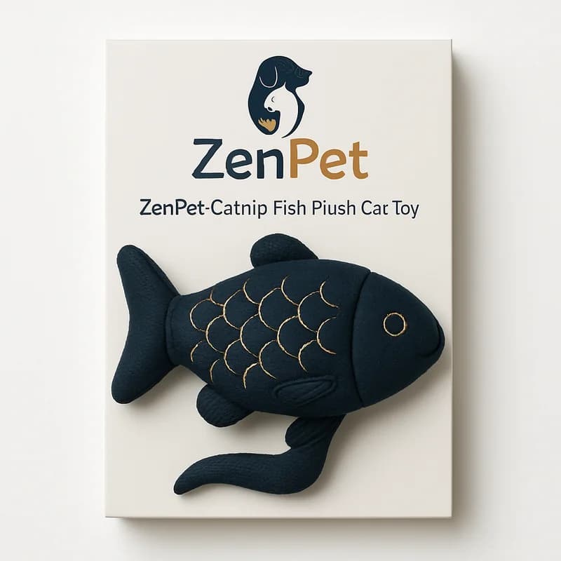ZenPet Catnip Fish Plush Cat Toy