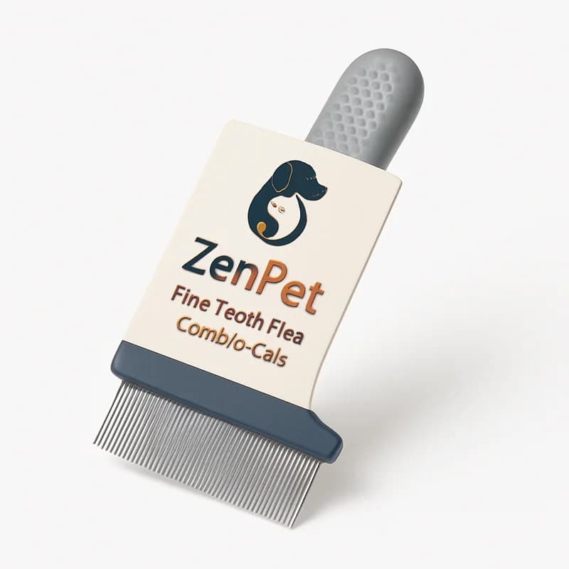 ZenPet Fine-Tooth Flea Comb for Cats